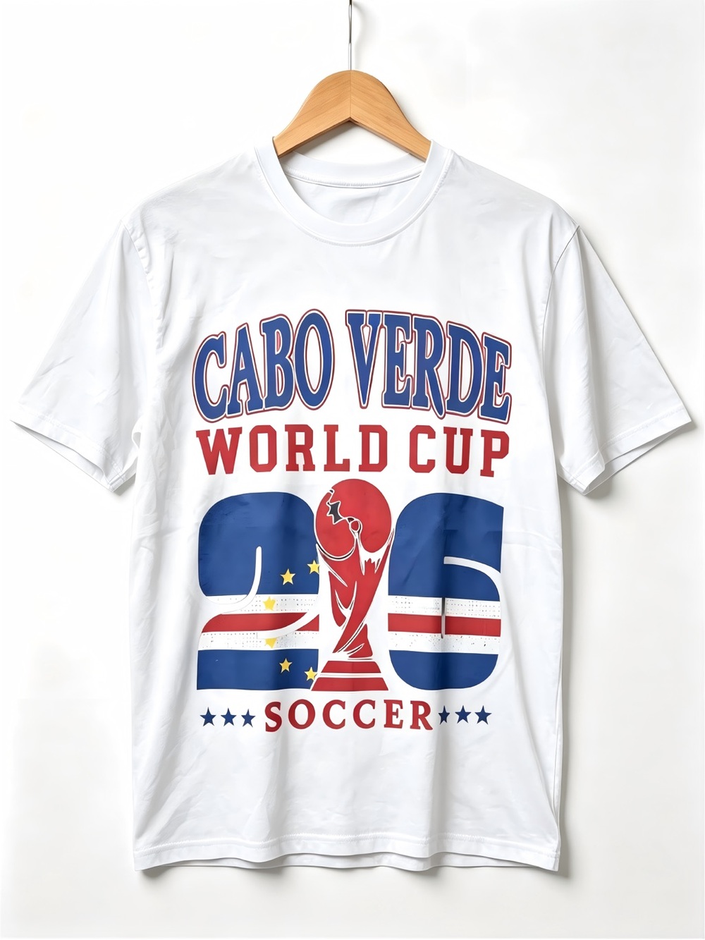 Cabo Verde 2026 Soccer Womens Mens T-shirt Unisex USA Canada Mexico World soccer